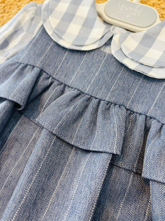 Abito con culotte e camicia a quadri