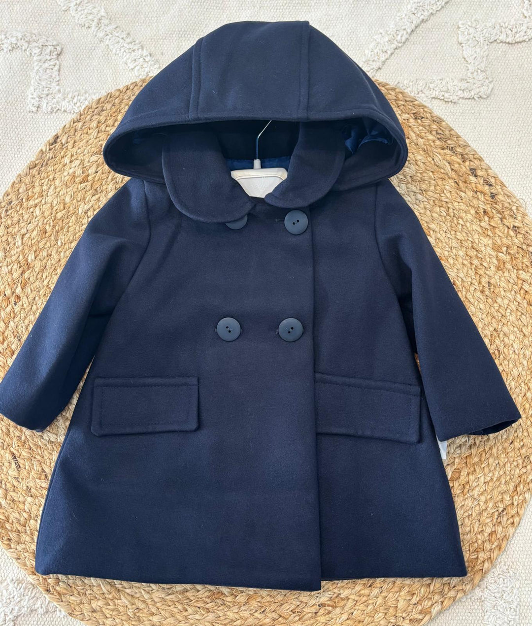 Cappotto in panno blu