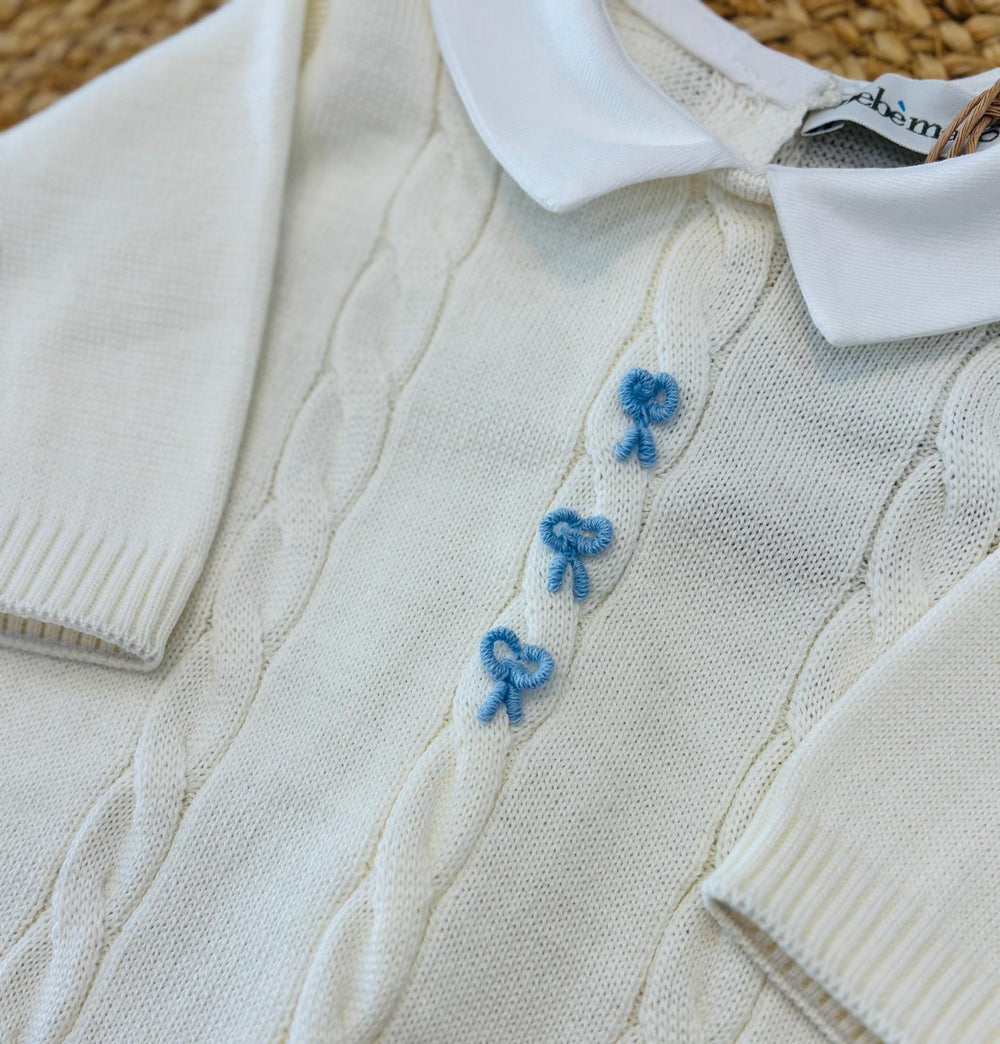Tutina in lana Nodo d'Amore cielo