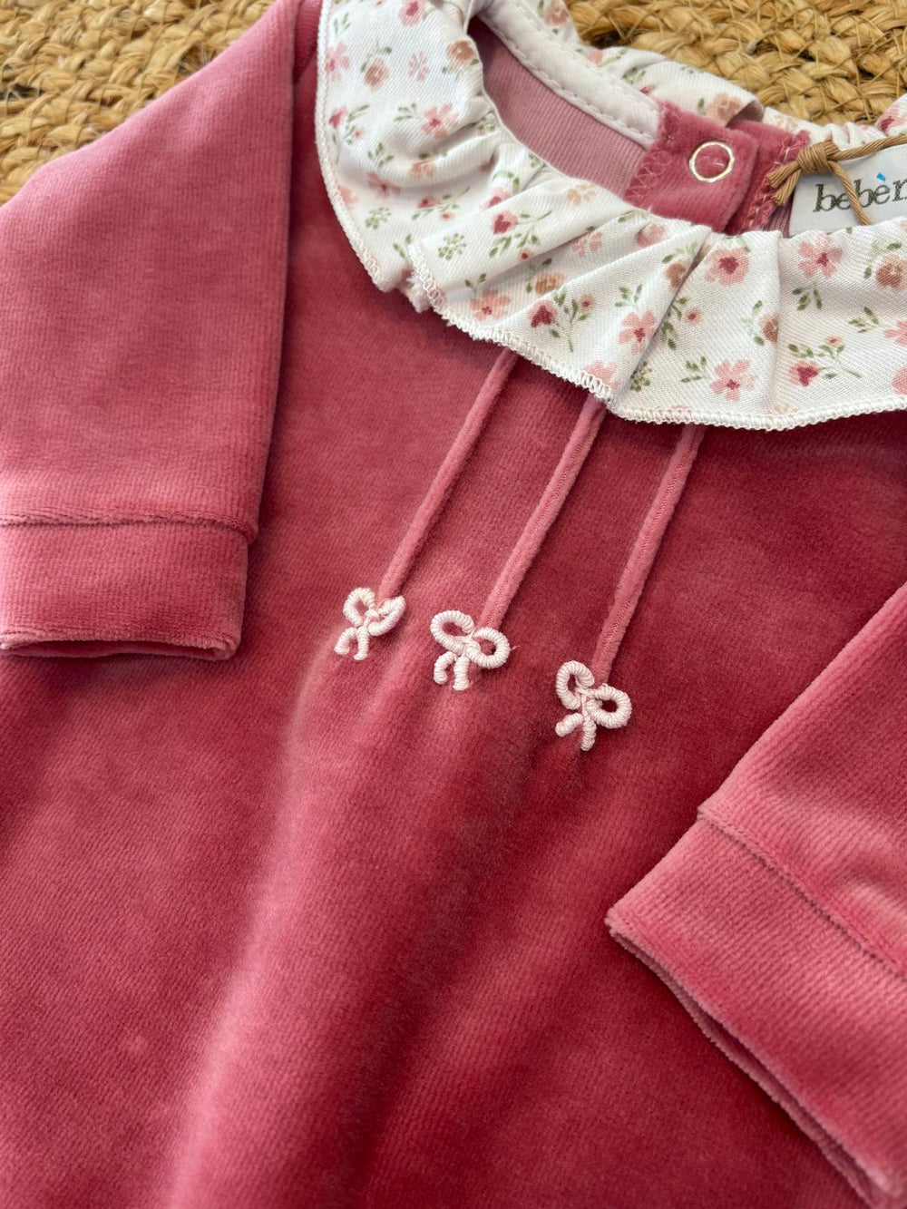 Tutina in ciniglia fiori
