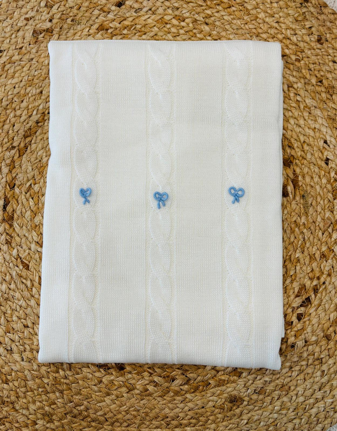 Coperta il lana Nodo D'Amore cielo