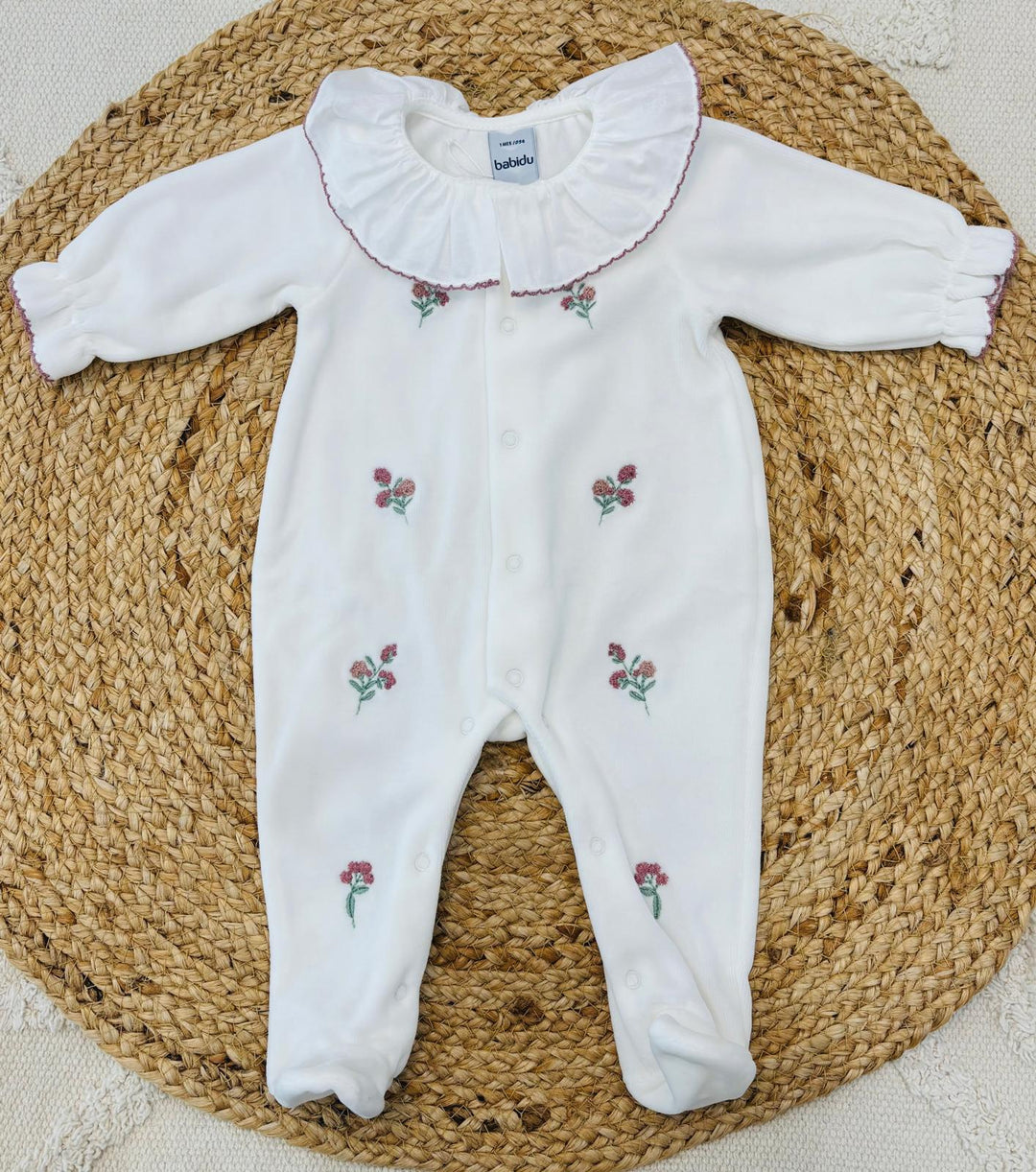 Tutina in ciniglia fiori
