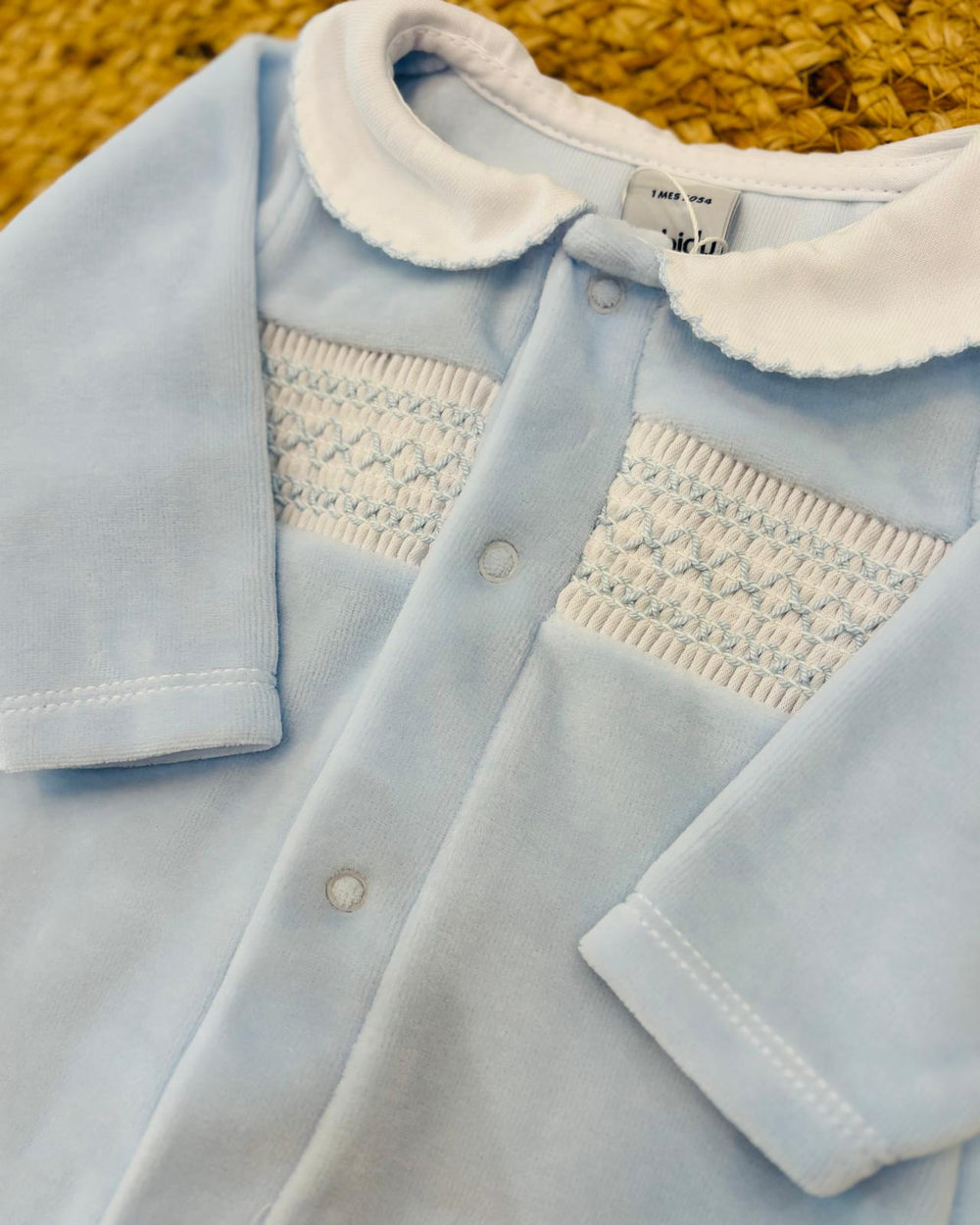 Tutina in ciniglia punto smock