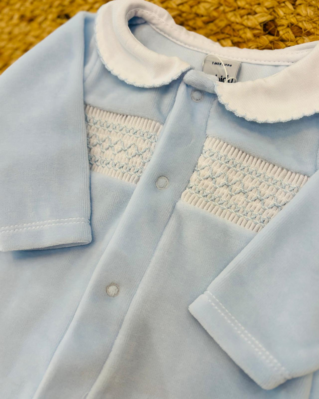 Tutina in ciniglia punto smock