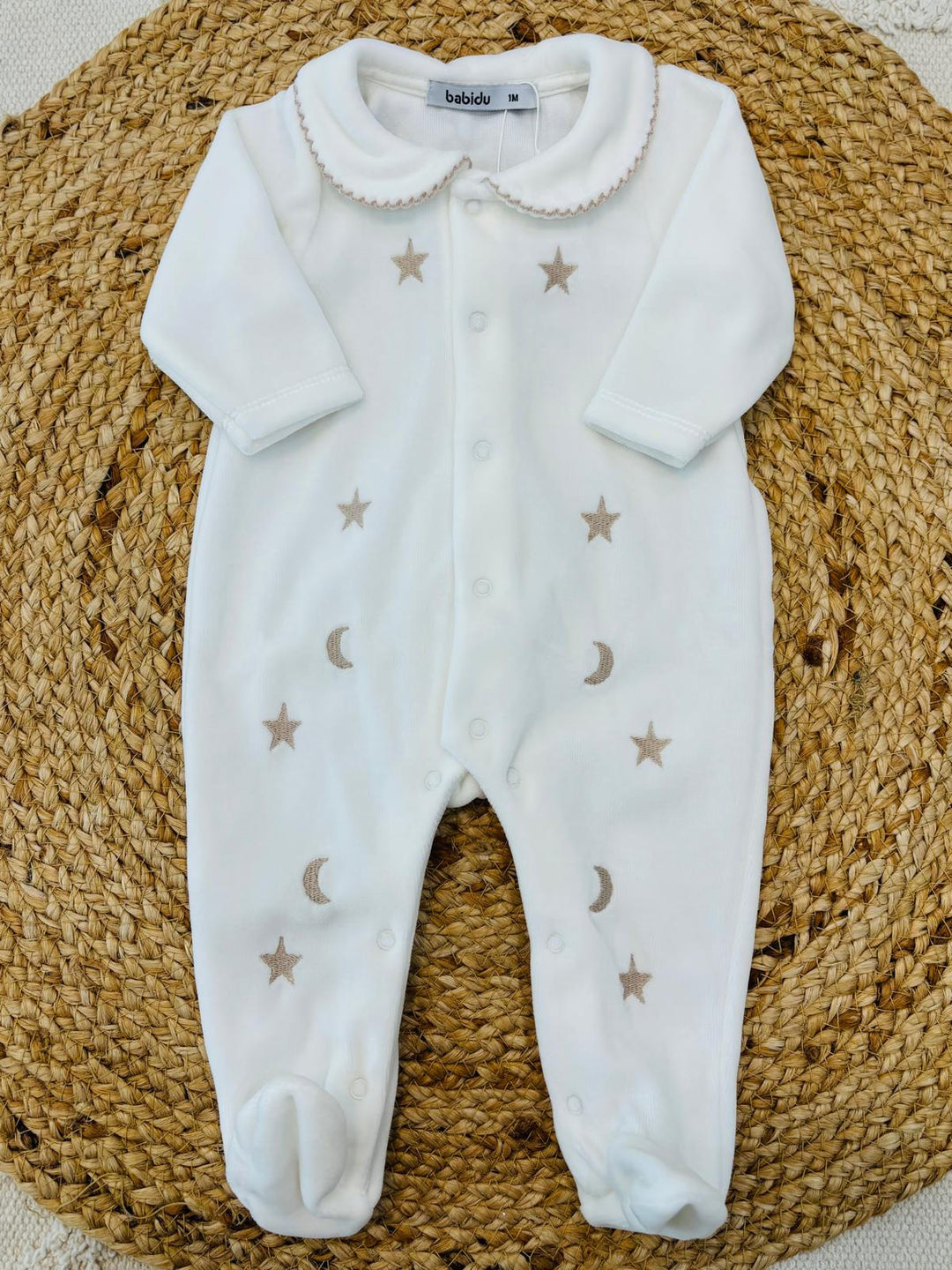 Tutina in ciniglia luna e stelle