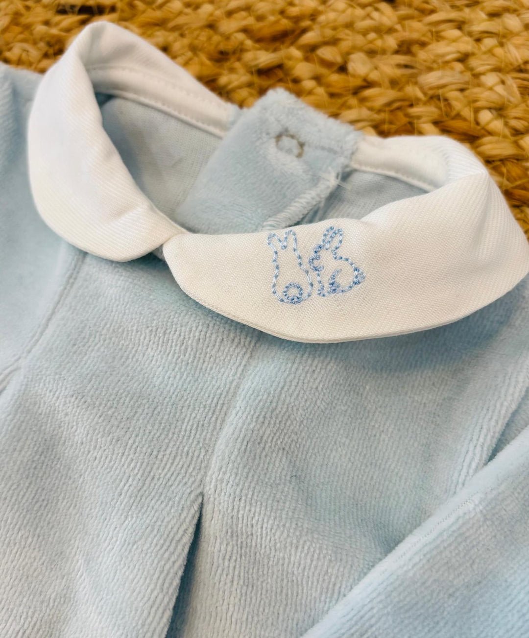 Tutina in ciniglia coniglietti cielo