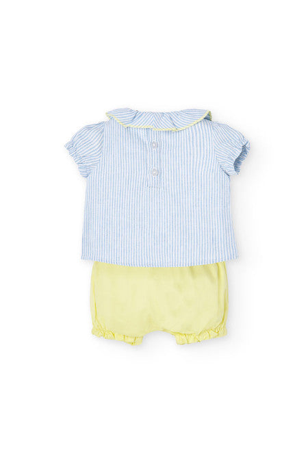 Completo lime a azzurro