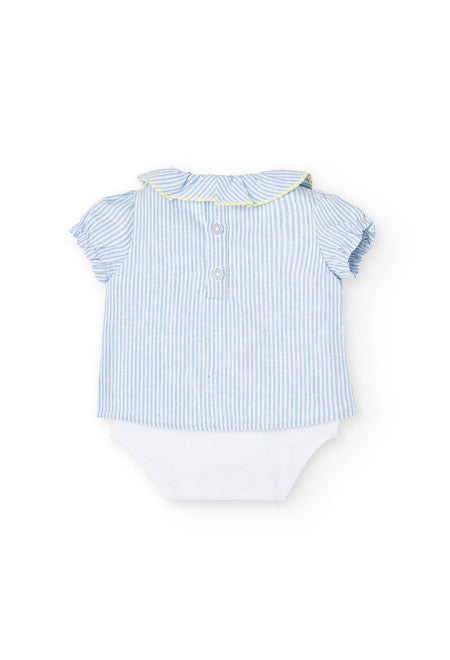 Completo lime a azzurro