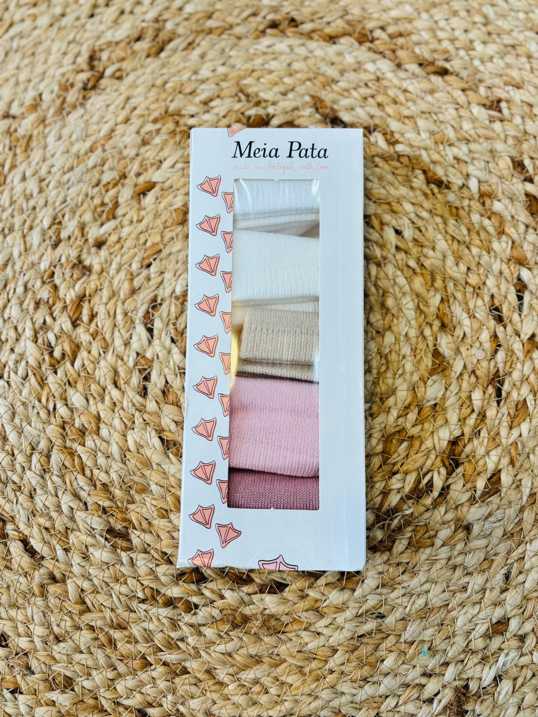 Set calzini nascita rosa