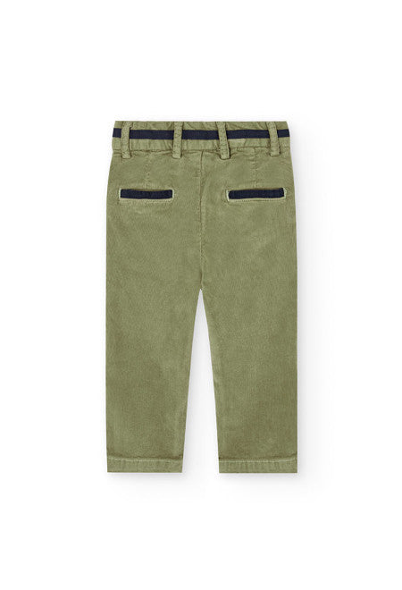 Pantaloni di velluto verdi