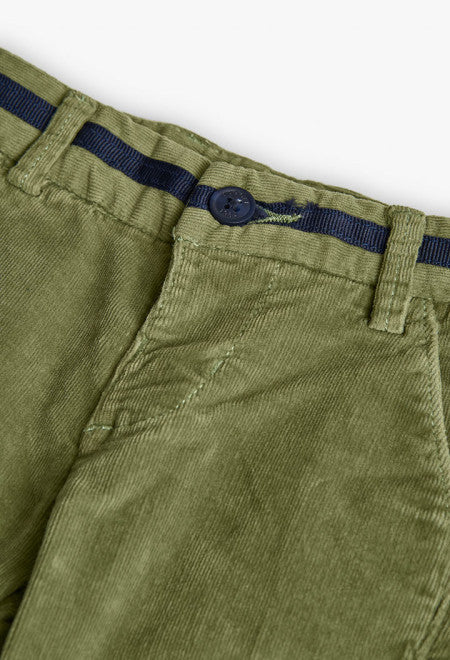 Pantaloni di velluto verdi