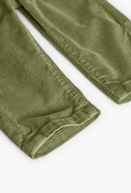 Pantaloni di velluto verdi