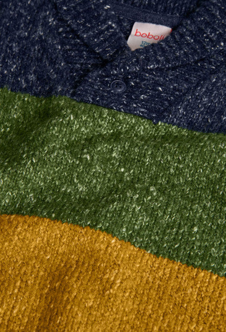 Maglione con collo sciallato