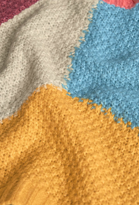 Maglione color block