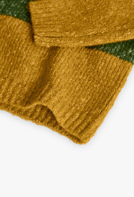 Maglione con collo sciallato