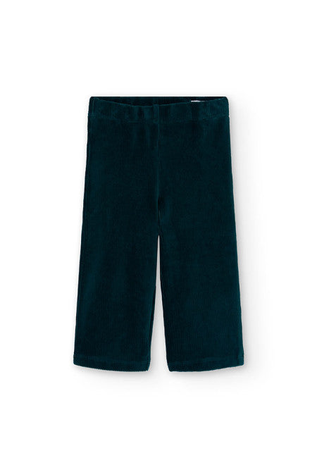 Pantalone in velluto verde