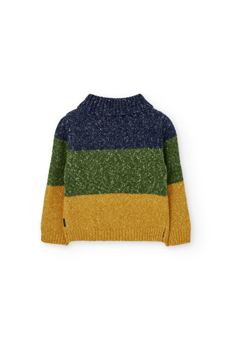 Maglione con collo sciallato