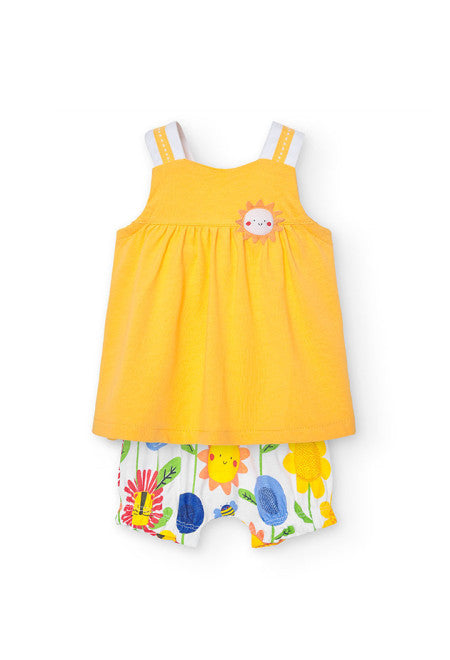 Completo in jersey giallo