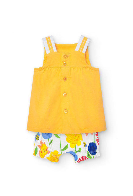 Completo in jersey giallo