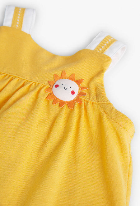 Completo in jersey giallo