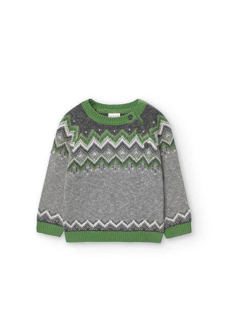 Maglione Verde e Grigio