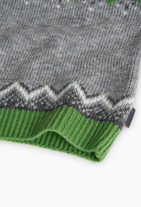 Maglione Verde e Grigio