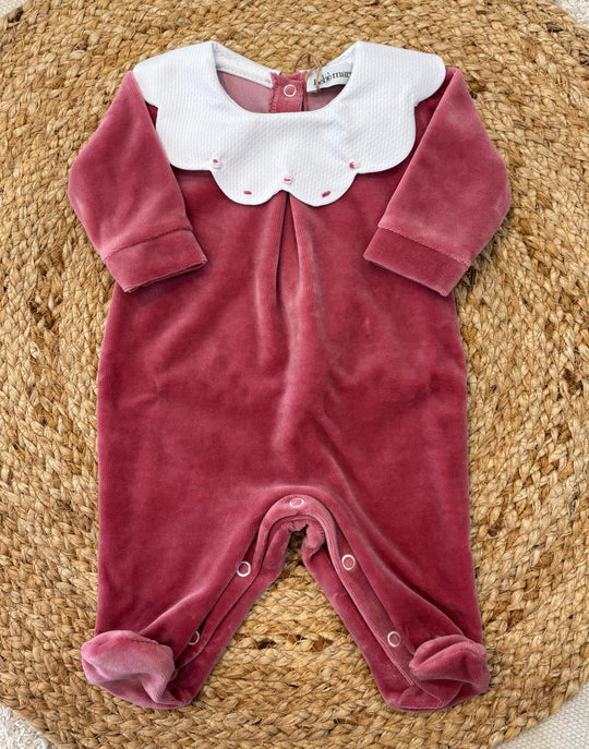 Tutina in ciniglia rose