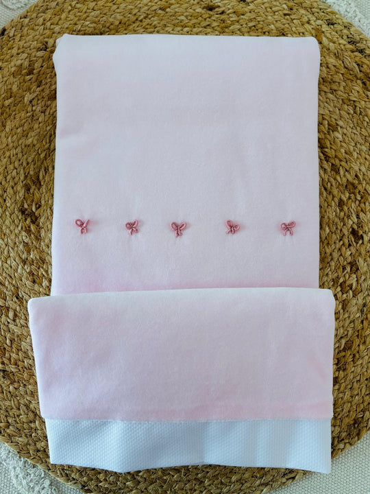 Coperta in ciniglia ''nodo d'Amore''