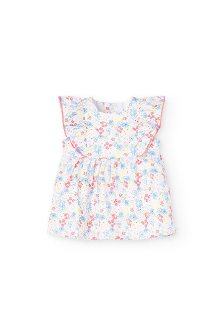 Vestito con culotte fiori