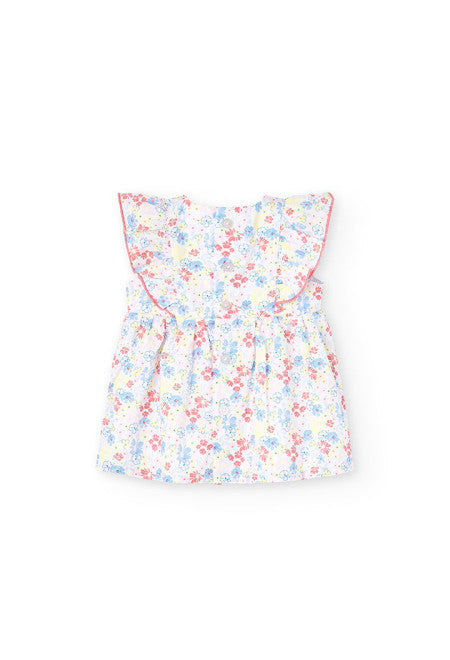 Vestito con culotte fiori
