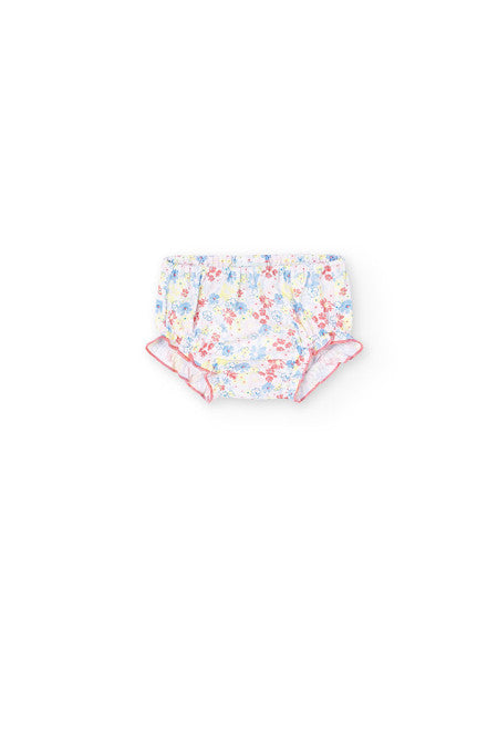 Vestito con culotte fiori