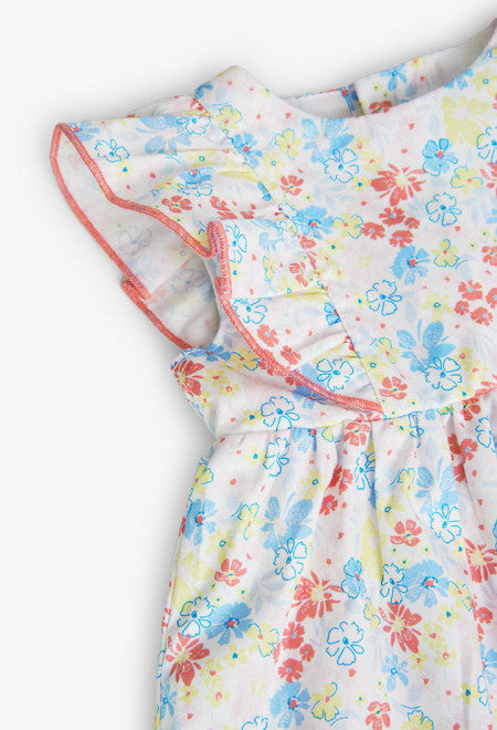 Vestito con culotte fiori