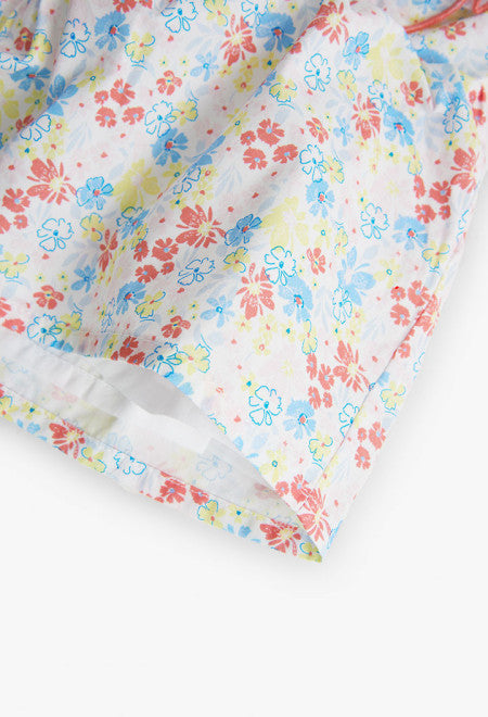 Vestito con culotte fiori
