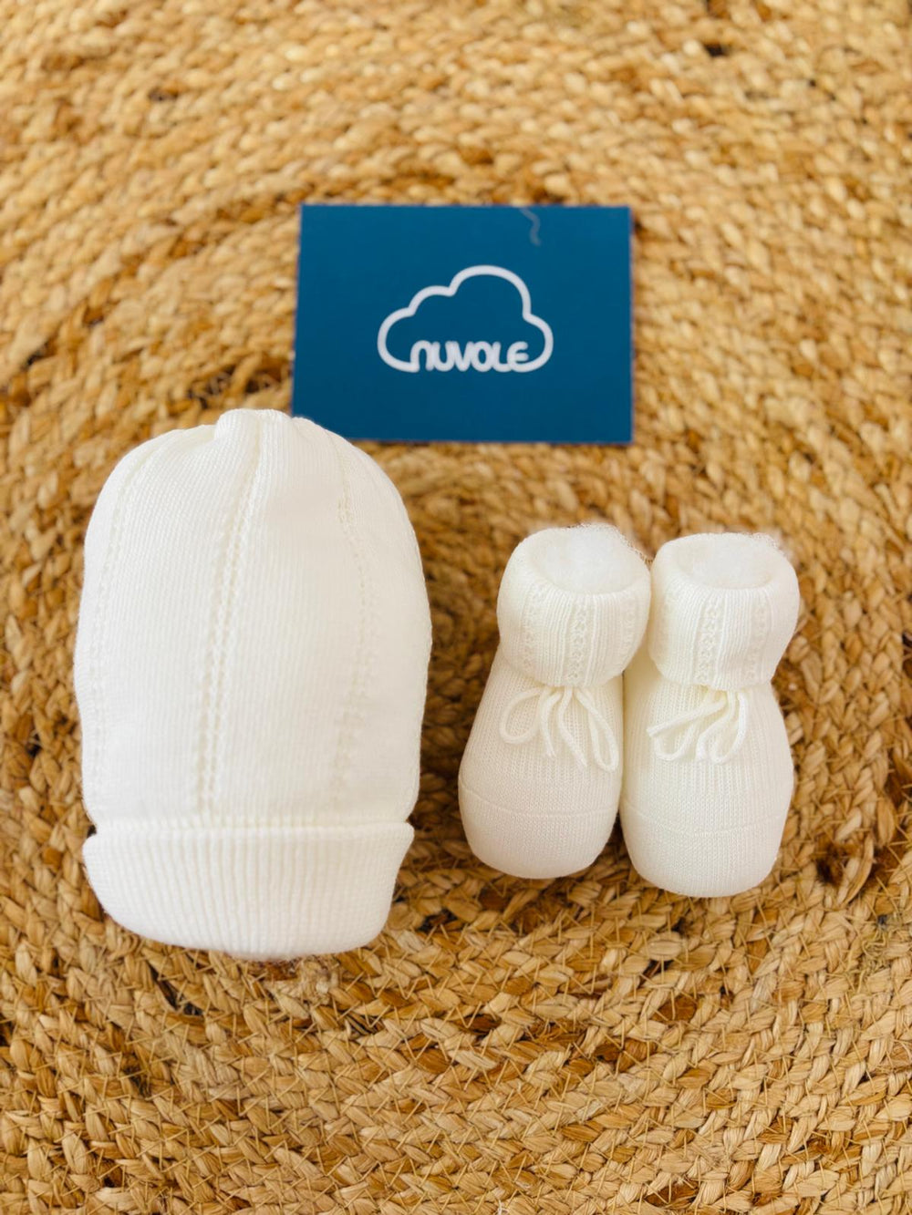 Set scarpina e cappello in lana