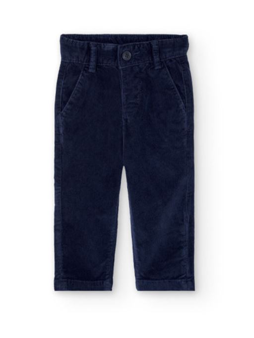 Pantaloni di velluto blu