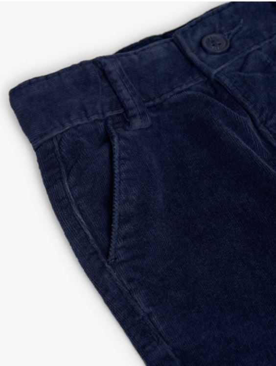 Pantaloni di velluto blu