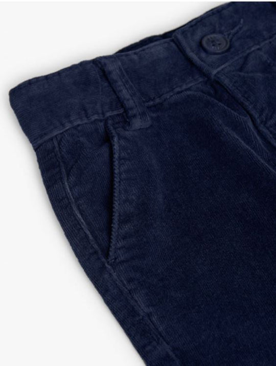 Pantaloni di velluto blu