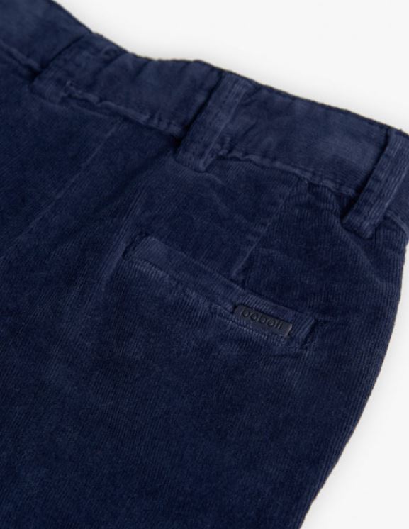 Pantaloni di velluto blu
