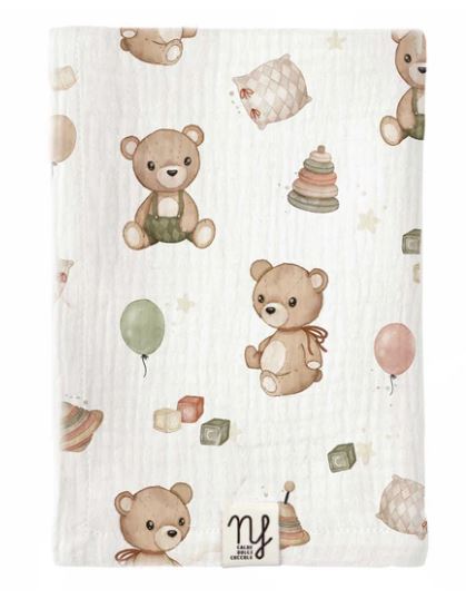 Mussola in cotone Orsetto vintage