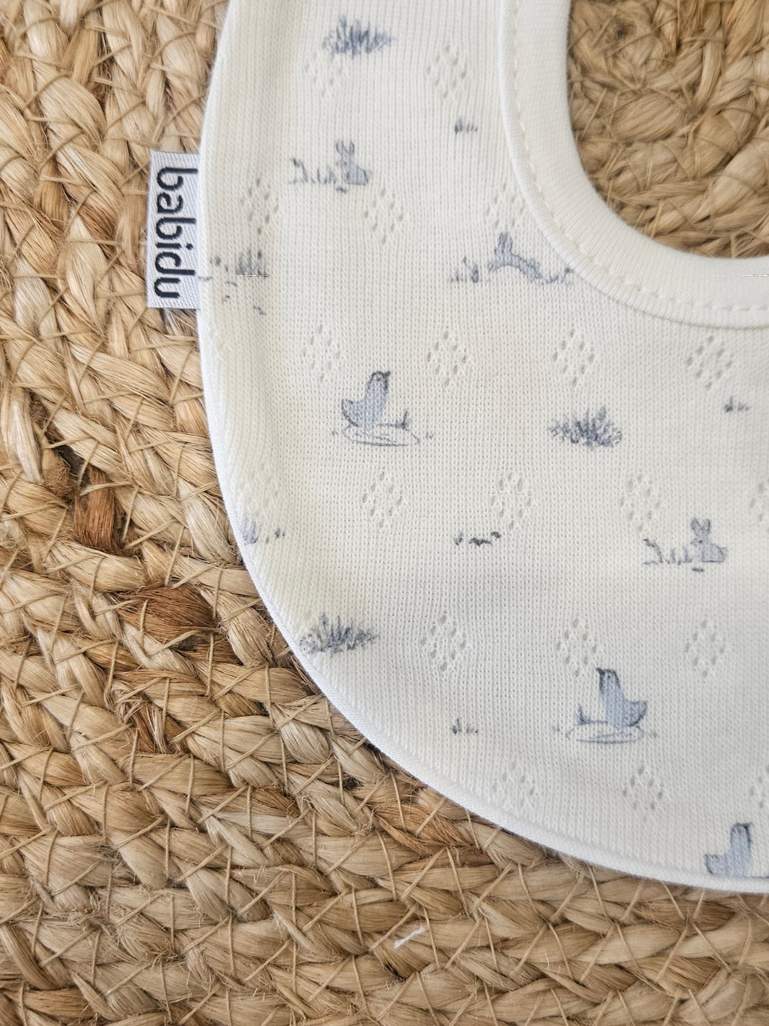 Bavetta in cotone pointille polvere