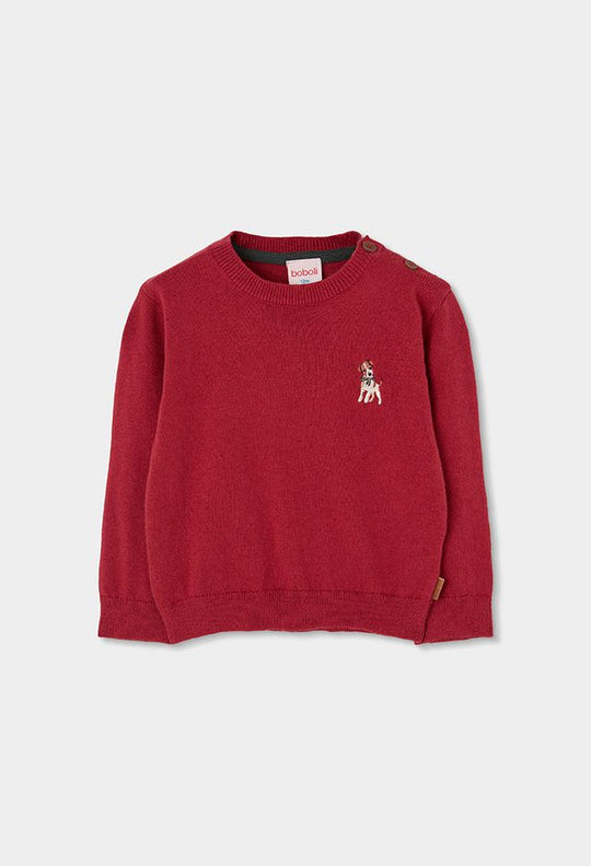 Maglione con ricamo