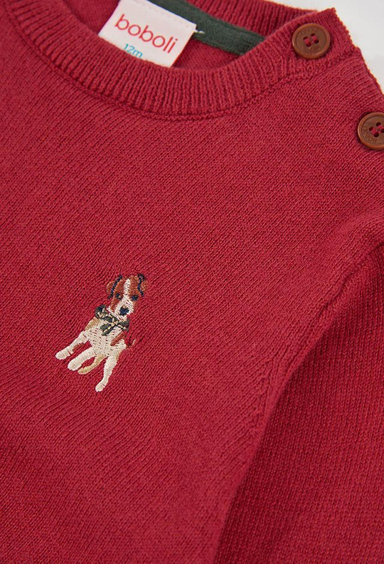 Maglione con ricamo