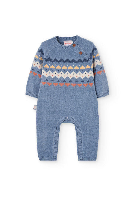 Tutina jacquard in maglia