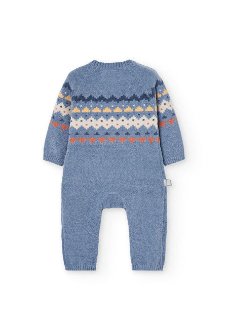 Tutina jacquard in maglia
